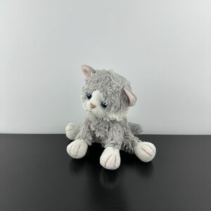 Russ Rare Misty Gray White Tabby Kitty Cat 6” Blue Eyes Plush Stuffed Animal HTF